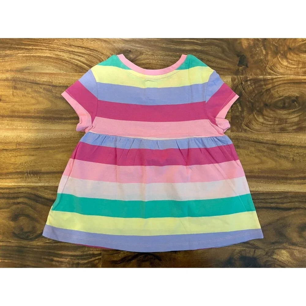NWT Baby Gap Stripes Babydoll Tee, Size 4T